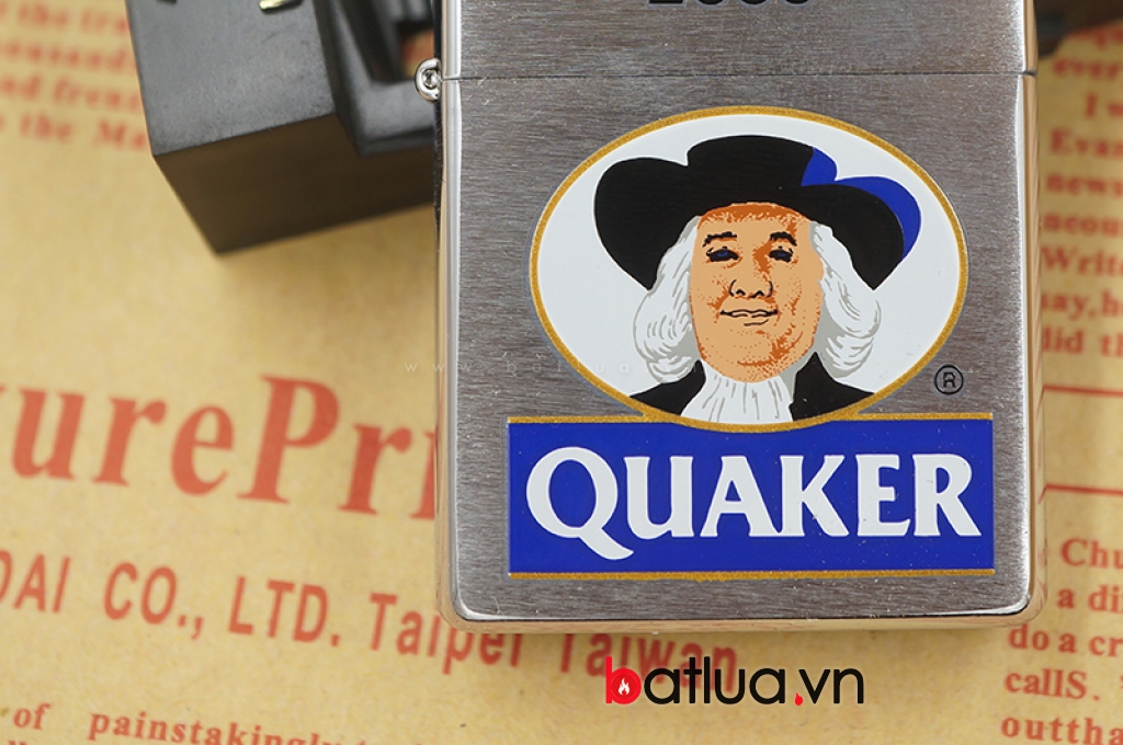 Bật lửa zippo la mã Quaker ông già sản xuất năm 1998