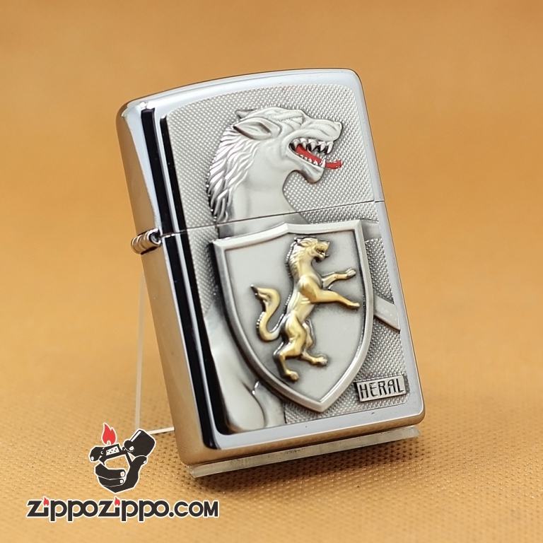 Zippo Chính Hãng Phiên Bản Châu Âu Heral Walo Mãnh Thú Giới Hạn 777 Mẫu