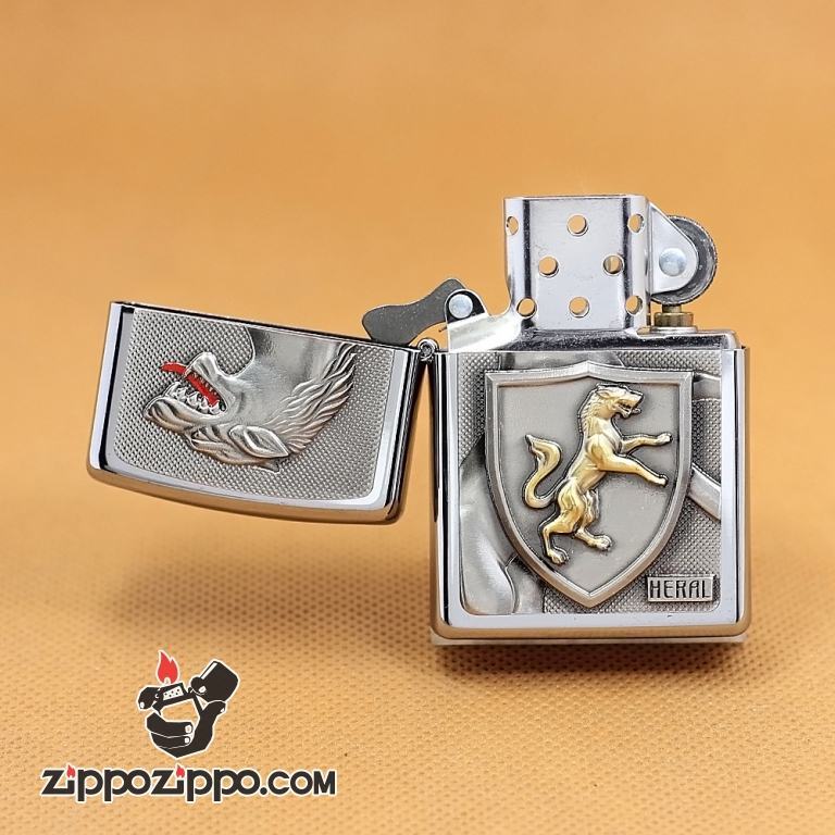 Zippo Chính Hãng Phiên Bản Châu Âu Heral Walo Mãnh Thú Giới Hạn 777 Mẫu