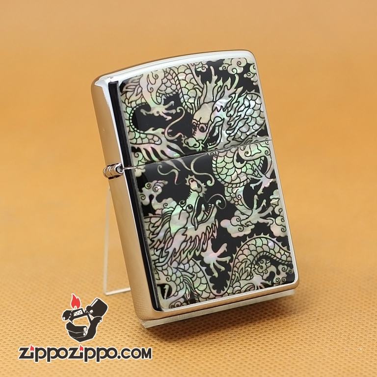 Zippo Chính Hãng Phiên Bản Châu Âu Rồng 3D Cao Cấp Sang Trọng