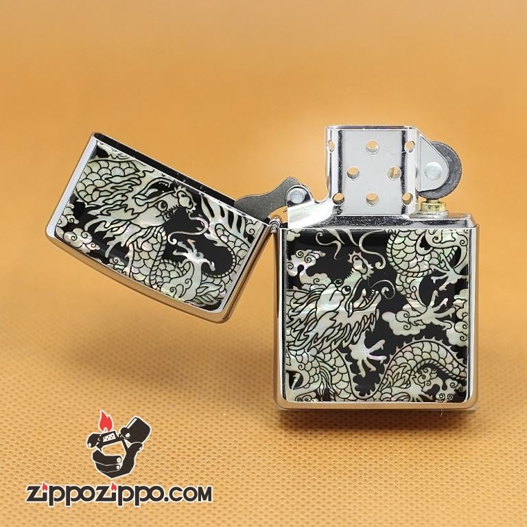 Zippo Chính Hãng Phiên Bản Châu Âu Rồng 3D Cao Cấp Sang Trọng