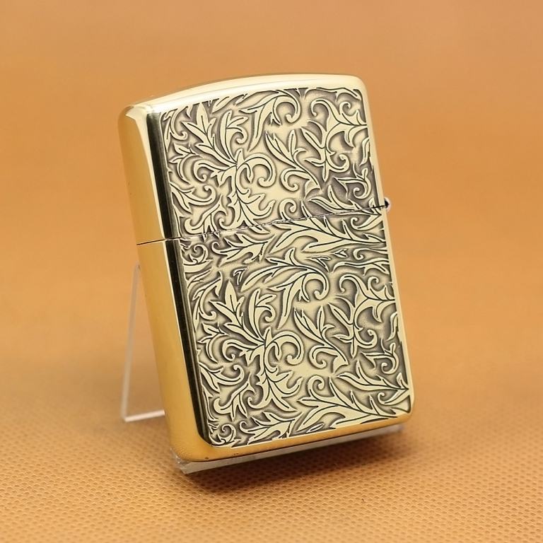 Zippo Chính Hãng phiên bản giới hạn hai mặt arabesque 20b vỏ dày Armor