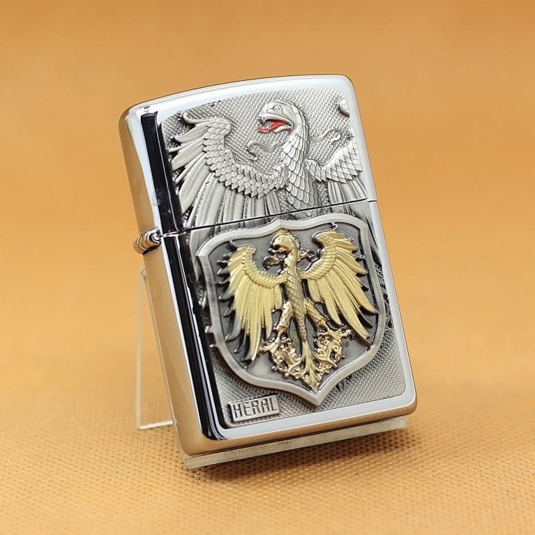 Zippo Chính Hãng Phiên Bản Châu Âu Heral Arco Đại Bàng Rắn Giới Hạn 777 Mẫu