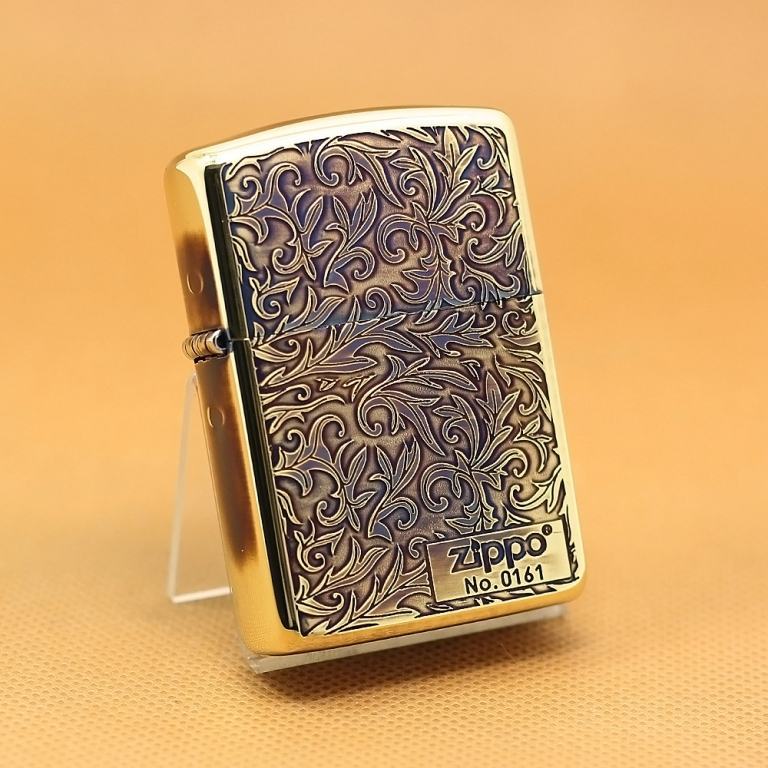 Zippo Chính Hãng Phiên Bản Giới Hạn 2 Mặt Khắc Hoa Văn Arabesque Vò Dày Armor