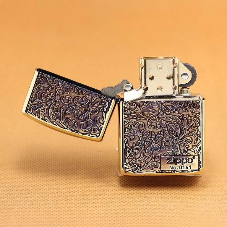 Zippo Chính Hãng Phiên Bản Giới Hạn 2 Mặt Khắc Hoa Văn Arabesque Vò Dày Armor