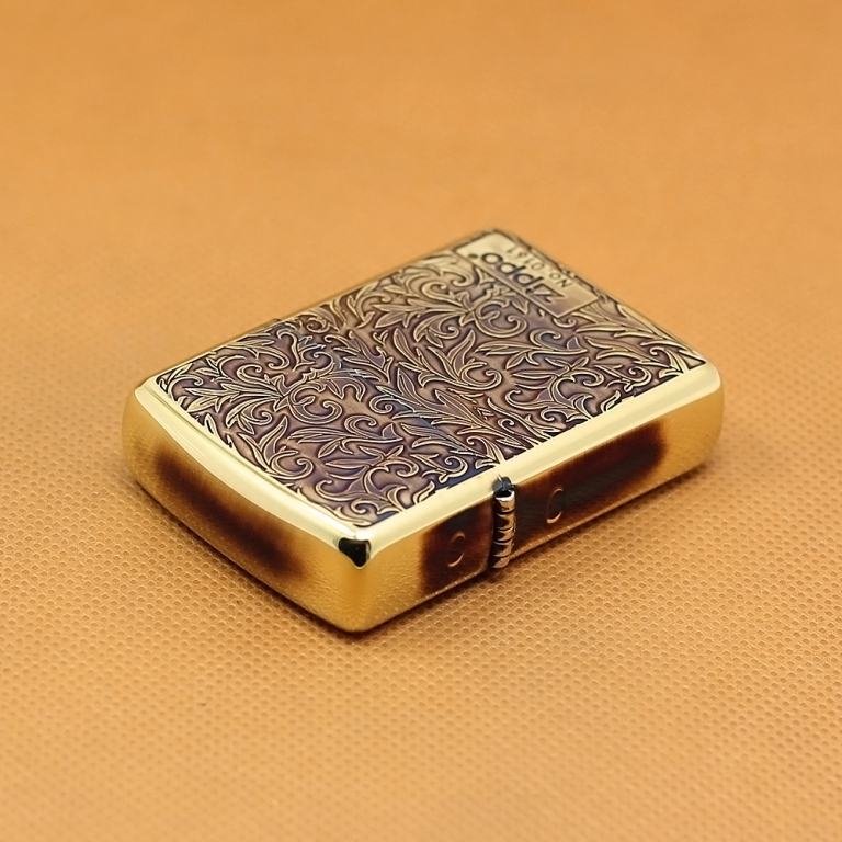 Zippo Chính Hãng Phiên Bản Giới Hạn 2 Mặt Khắc Hoa Văn Arabesque Vò Dày Armor