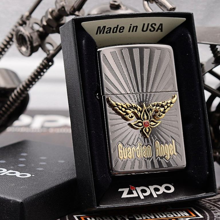 Zippo Chính Hãng Phiên Bản Hàn Quốc Guard Angel