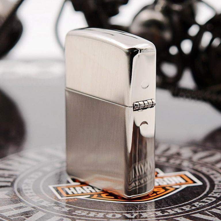 Zippo Chính Hãng Phiên Bản Hàn Quốc Trạm Khắc  Ô Vuông Đính Đá Vỏ Dày