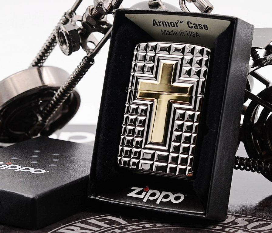 Zippo Chính Hãng Phiên Bản Hàn Quốc Trạm Khắc Thánh Giá Tinh Tế