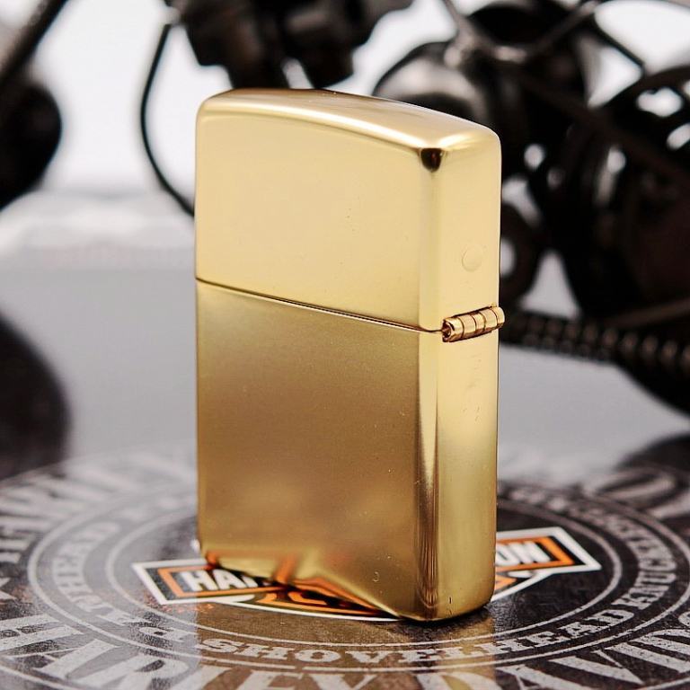 Zippo Chính Hãng Phiên Bản Hàn Quốc Antique Timeless Đồng Bóng