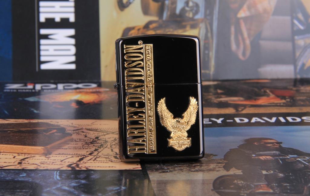 Zippo Chính Hãng Phiên Bản Harley Davidson Chim Ưng Vàng