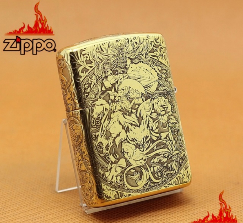 Zippo Chính Hãng Đồng Khắc Game Of Thrones Hoạt tiết Ngàn Kiếm