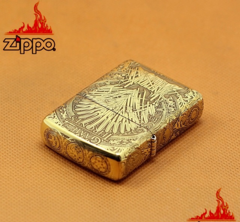 Zippo Chính Hãng Đồng Khắc Game Of Thrones Hoạt tiết Ngàn Kiếm