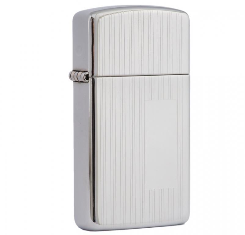 Zippo Chính Hãng Chrome kẻ dọc bản hẹp