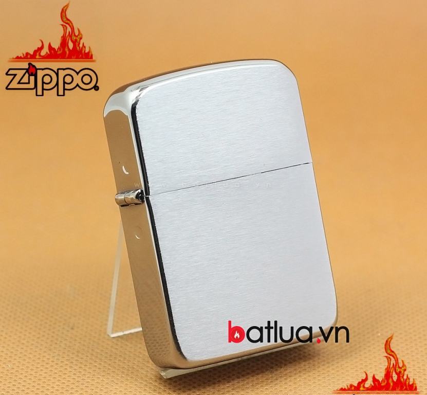 Bật lửa zippo  chải xước màu bạc phiên bản  1941