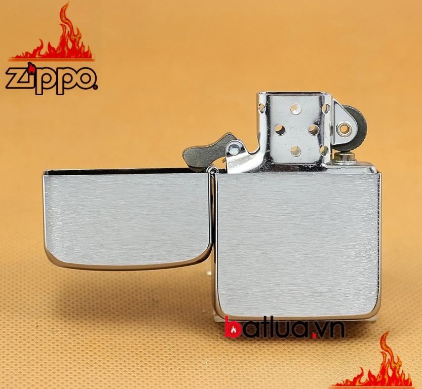 Bật lửa zippo  chải xước màu bạc phiên bản  1941