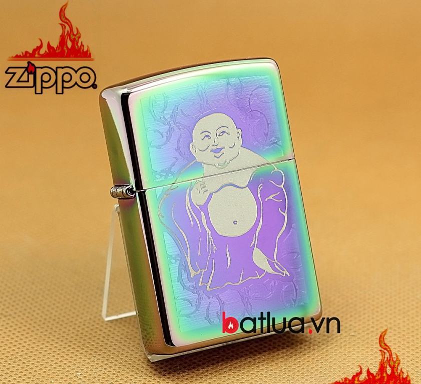 Zippo Chính Hãng 7 Màu Khắc Hình Phật Di lặc