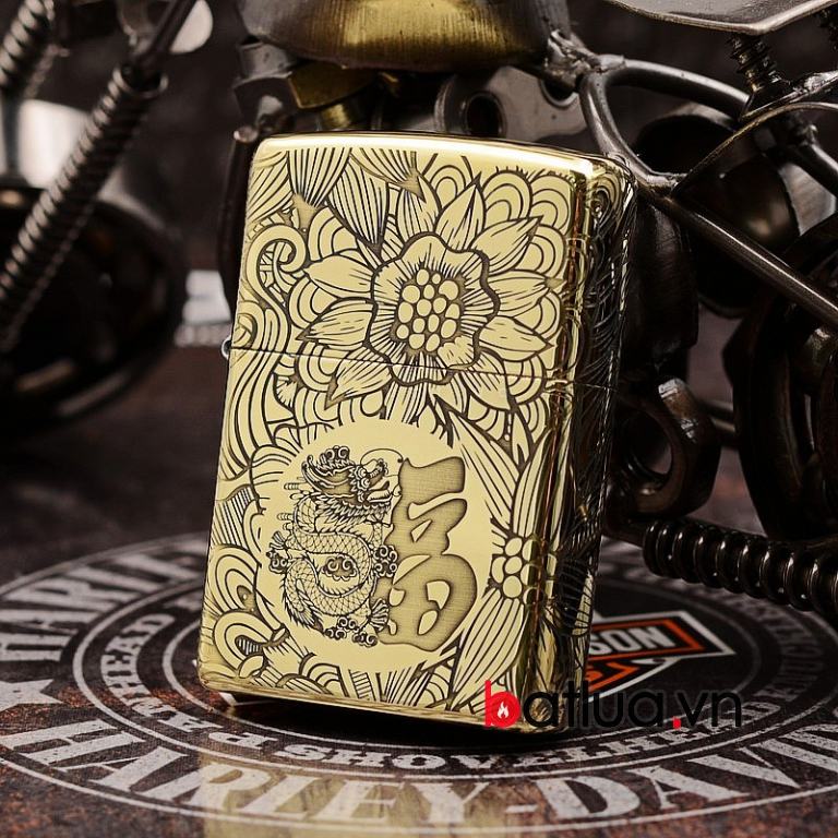 Zippo Chính Hãng Đồng Khắc 12 Con Giáp Tuổi Thìn ( rồng)