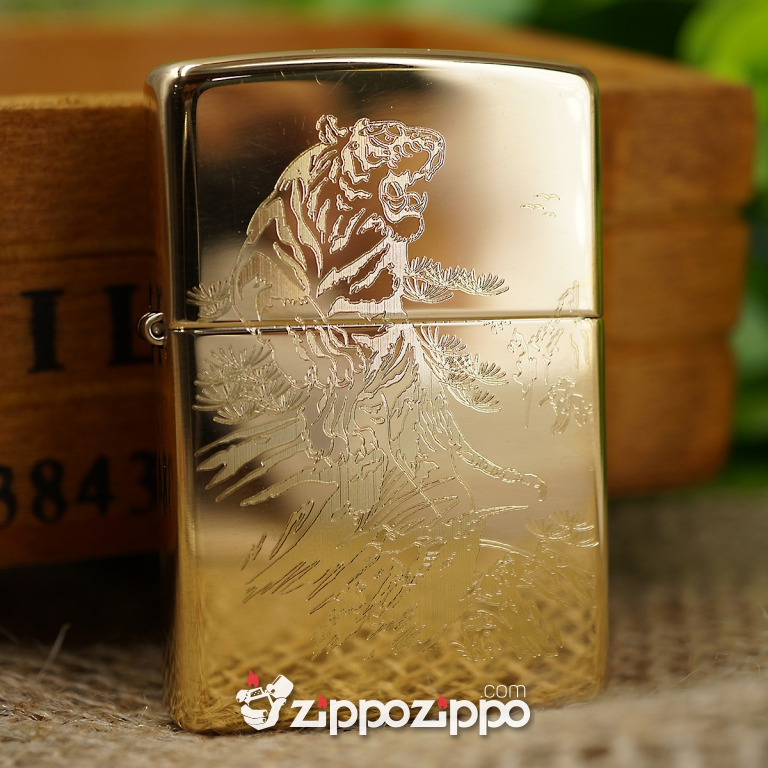 BẬT LỬA ZIPPO ĐỒNG KHẮC HỔ