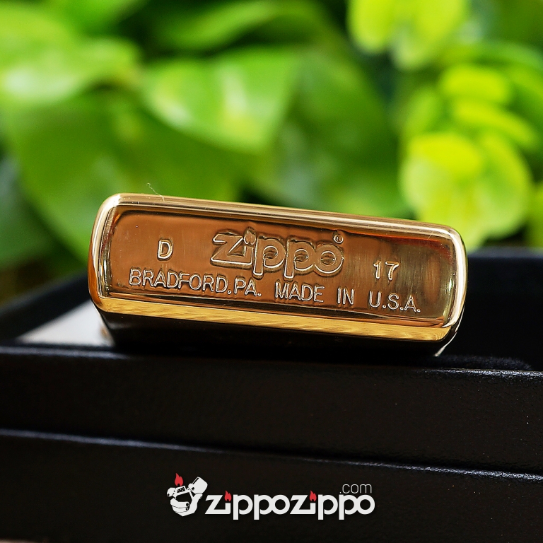 bật lửa zippo đồng khắc cá chép