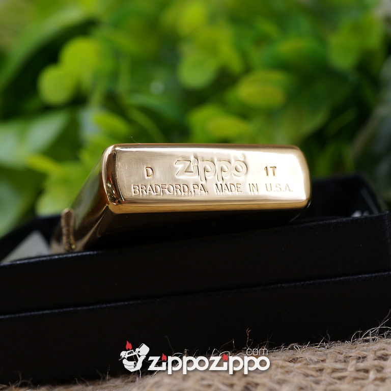 bật lửa zippo đồng khắc cá chép