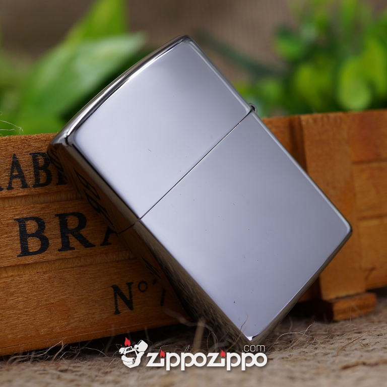 Zippo Màu Đen Bóng Chạm KHắc Hình Hổ Nguyên Con