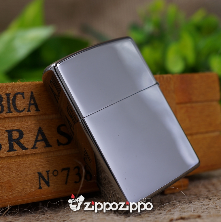 Zippo Đen Bóng Khắc Chữ Đi KHắc Chữ MẸ Mạ Vàng