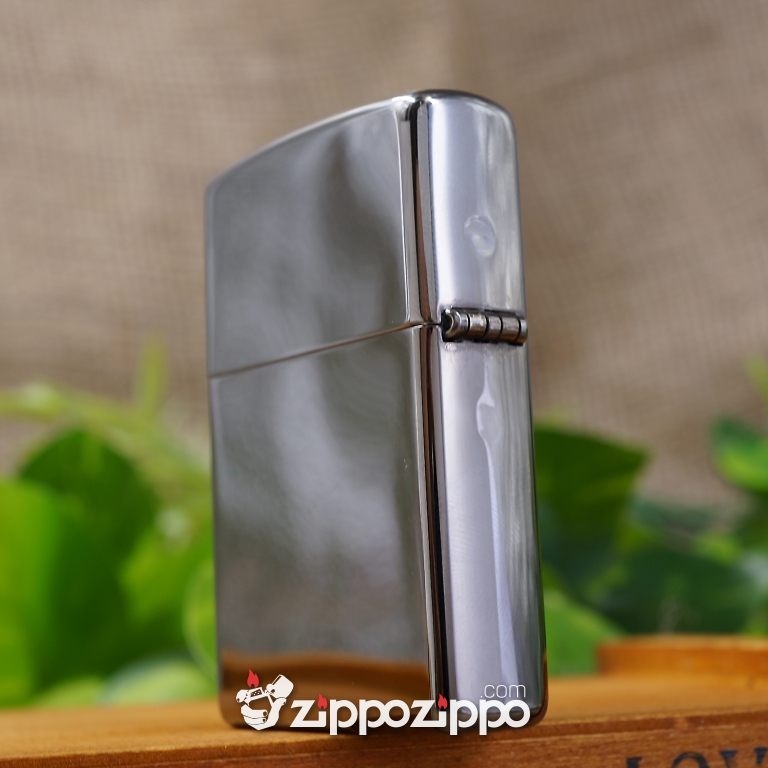 bật lửa zippo den bóng khắc logo Mỹ ARMY
