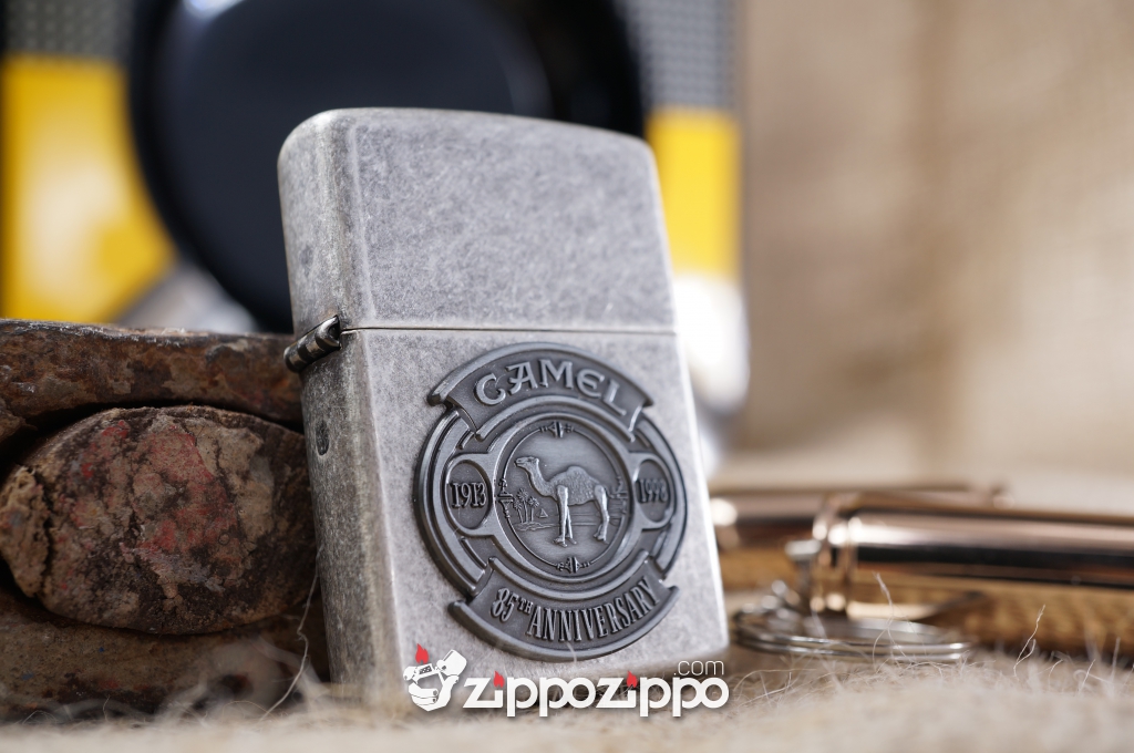 Zippo cổ Camel nổi Bạc cổ 1998