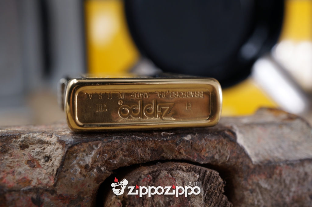 Bật lửa zippo cổ Venetian Brass sản xuất năm 1992