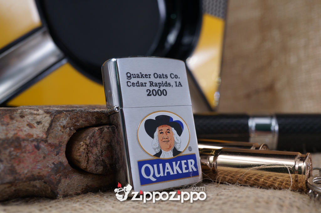 Zippo Cổ Quaker ông già sản xuất năm 1998