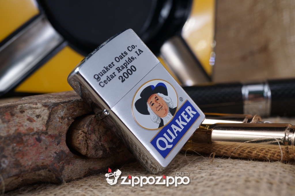 Zippo Cổ Quaker ông già sản xuất năm 1998