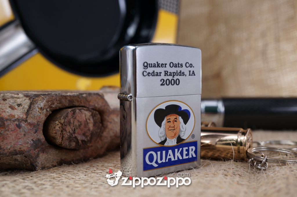 Zippo Cổ Quaker ông già sản xuất năm 1998