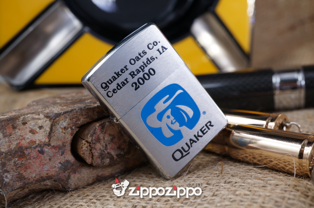 Zippo Cổ Quaker ông già sản xuất năm 1998