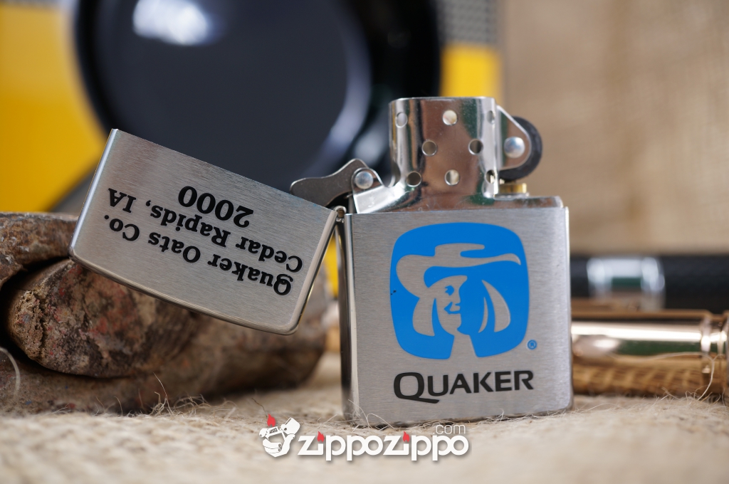 Zippo Cổ Quaker ông già sản xuất năm 1998