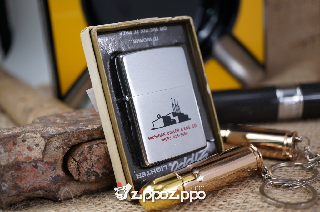 bật lửa zippo cổ logo nhà máy sản xuất năm 1973