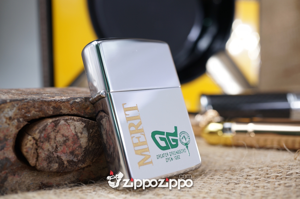 bật lửa zippo cổ dòng chữ Merit sản xuất năm 1981