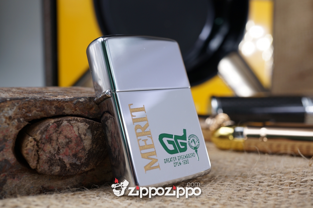 bật lửa zippo cổ dòng chữ Merit sản xuất năm 1981