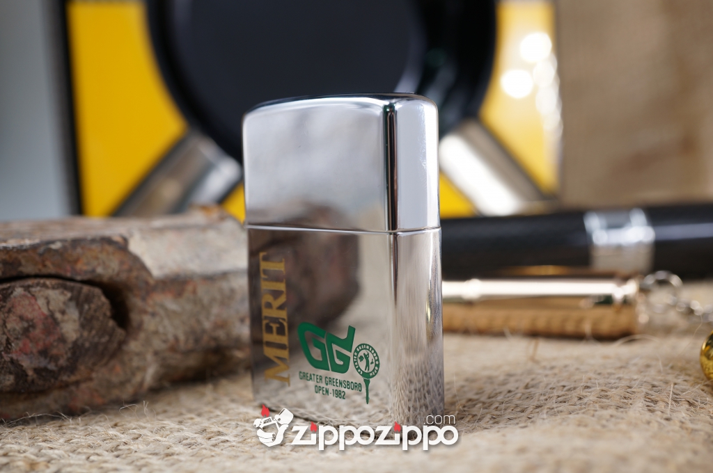 bật lửa zippo cổ dòng chữ Merit sản xuất năm 1981