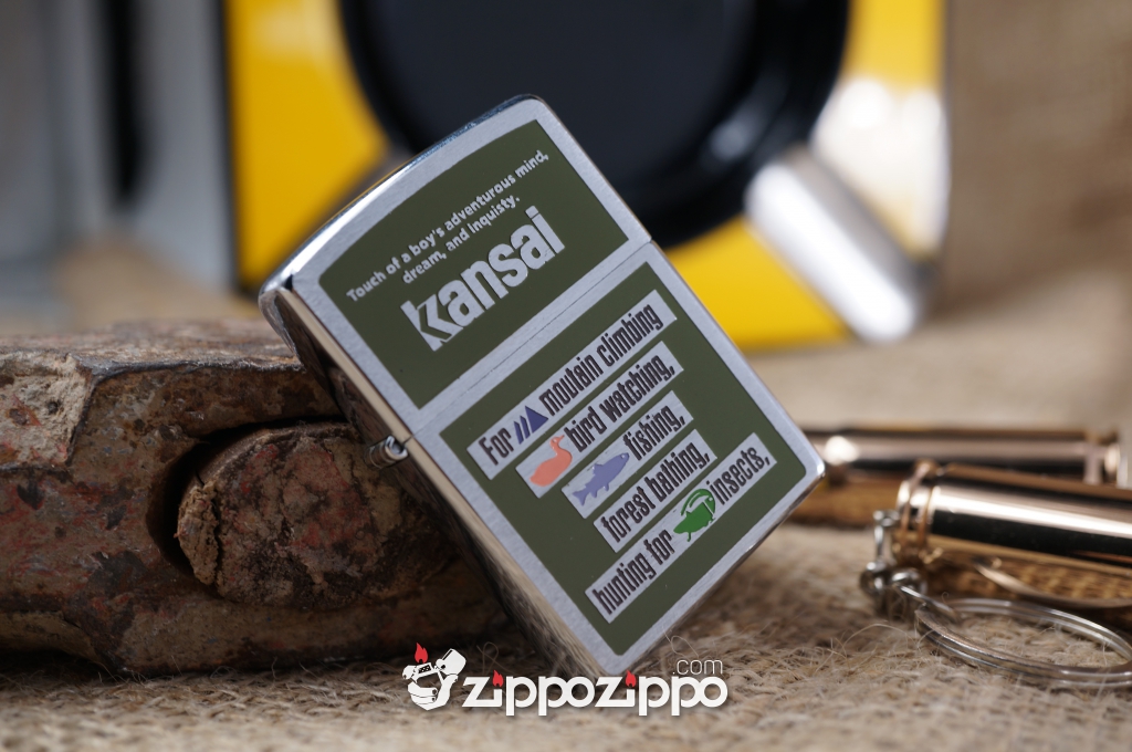 bật ửa zippo cổ kansan sản xuất năm 1996