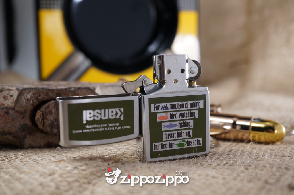 bật ửa zippo cổ kansan sản xuất năm 1996