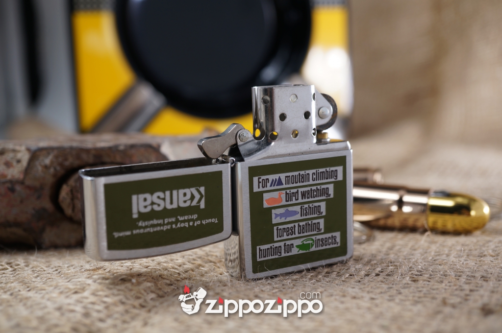 bật ửa zippo cổ kansan sản xuất năm 1996