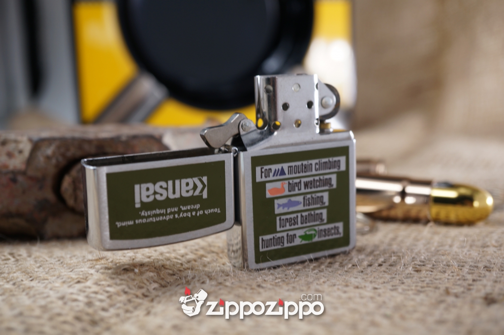 bật ửa zippo cổ kansan sản xuất năm 1996