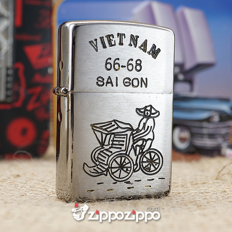 Bật lửa zippo chiến tranh việt nam sản xuất 2017( Sài Gòn 66-68)