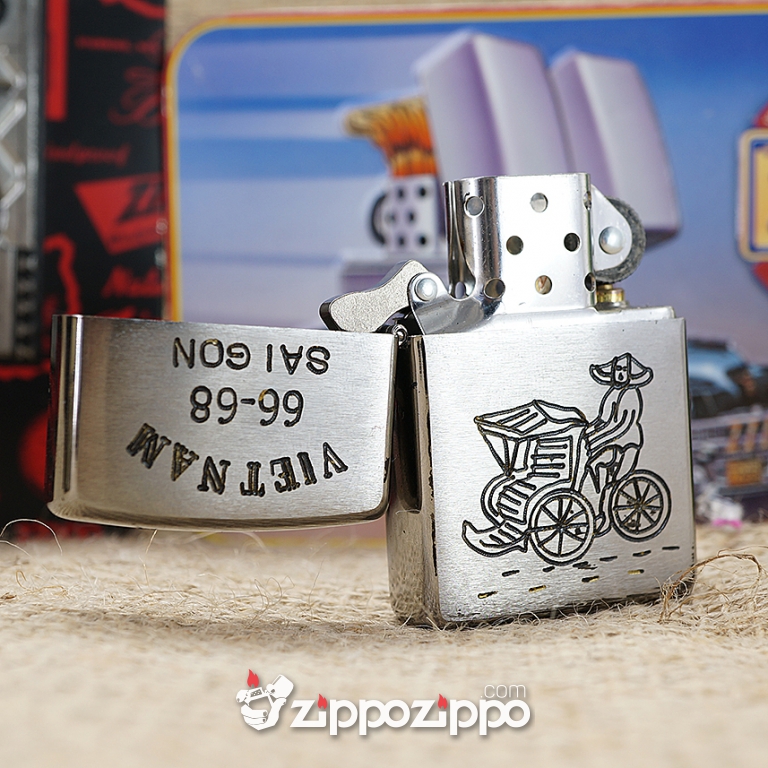 Bật lửa zippo chiến tranh việt nam sản xuất 2017( Sài Gòn 66-68)