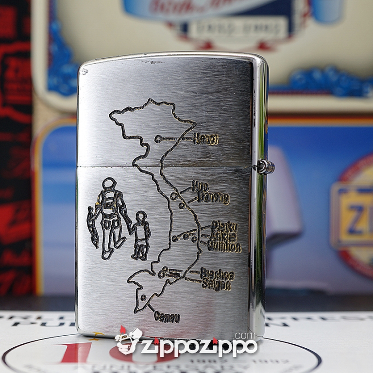 Bật lửa zippo chiến tranh việt nam sản xuất 2017 (SAT)