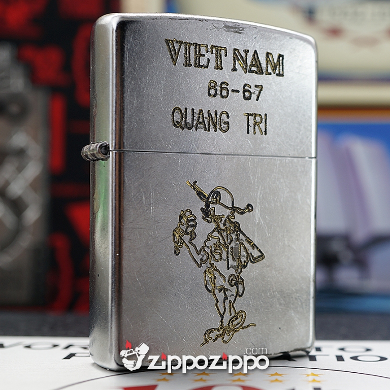 Bật lửa zippo chiến tranh việt nam sản xuất 2017( Quảng Trị 66-67 )