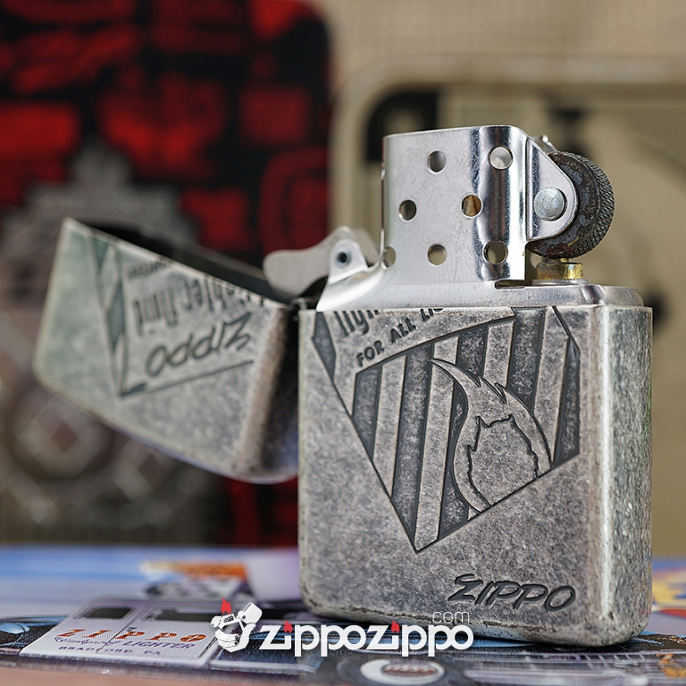 Zippo Cổ Lighter Fluid Sản Xuất Năm 1966