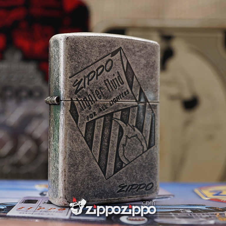 Zippo Cổ Lighter Fluid Sản Xuất Năm 1966