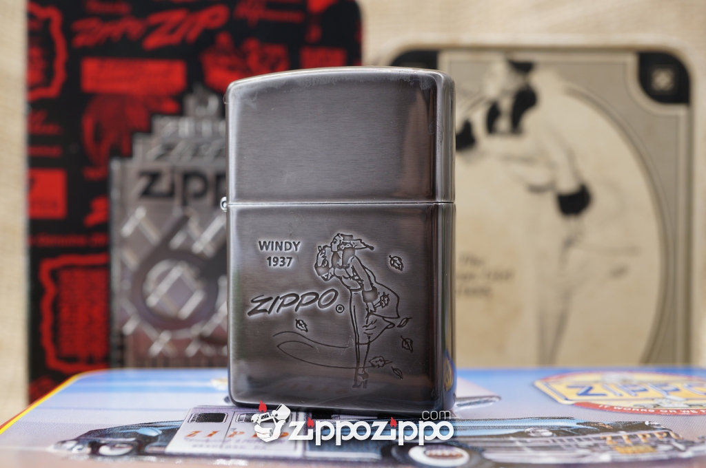 zippo cổ windy - 1937 Sản Xuất Năm 1996